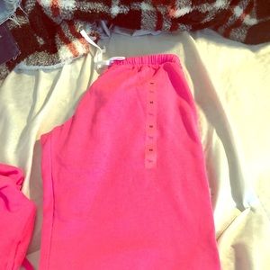 Pink sweatpants